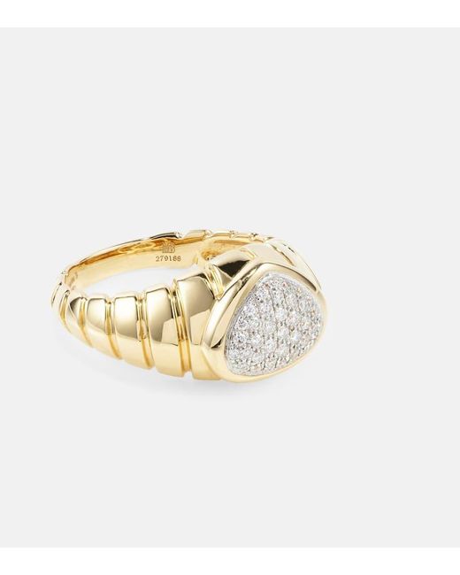 Marina B Metallic Ring Timo aus 18kt Gelbgold mit Diamanten