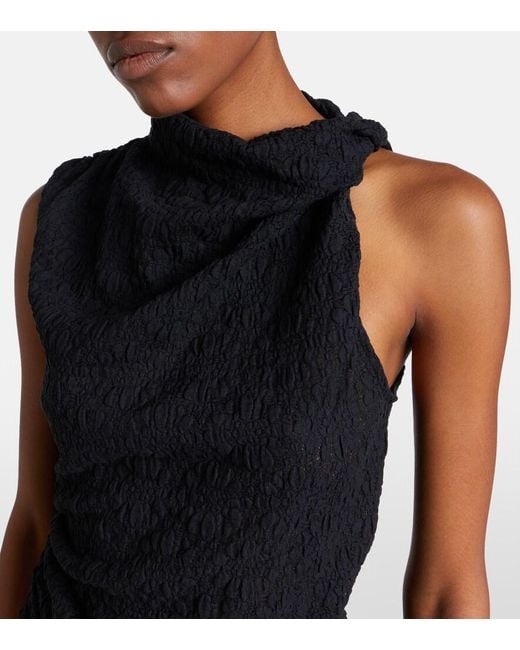 Proenza Schouler Black Label Circe Asymmetric Lace Top