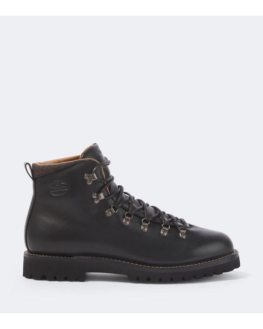 Church's Black Poulton Leather Lace-Up Boots for men