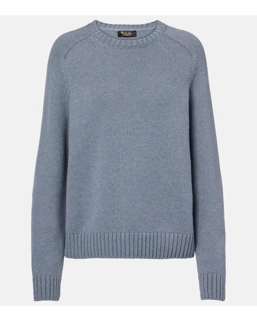 Loro Piana Blue Parksville Cashmere Sweater