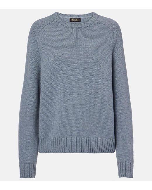 Loro Piana Blue Parksville Cashmere Sweater