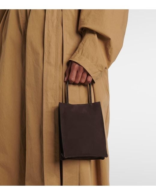 \"THE ROW\" To Go Small suedeトートバッグ To Go Small suede tote bag in brown - The Row | Mytheresa