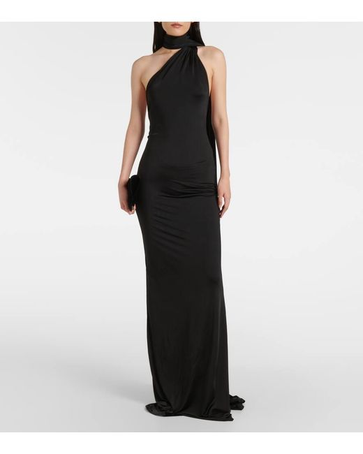 Nina Ricci Black Asymmetric Gown