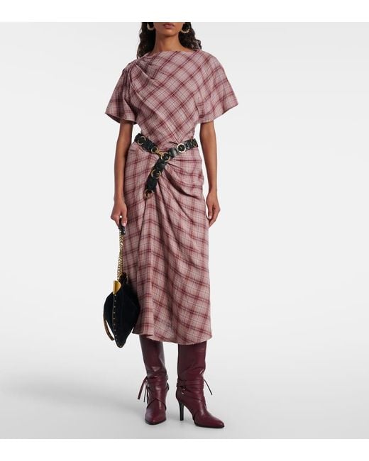 Isabel Marant Pink Midirock Nicole Aus Baumwolle