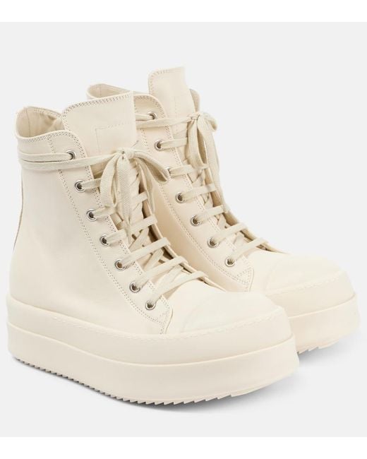 Rick Owens Natural High Top Sneaker