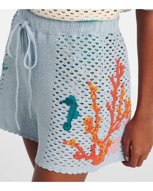 Short Splash Brode En Coton ALÉMAIS en coloris Blue