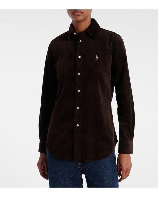 Polo Ralph Lauren Black Cotton Corduroy Shirt