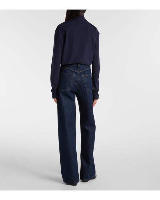 Citizens of Humanity Blue Ayla High-Rise Wide-Leg Jeans