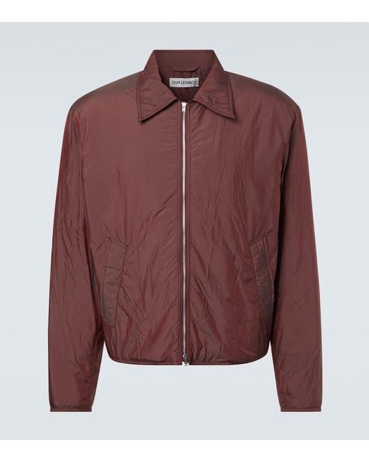 Our Legacy Red Slight Padded Jacket for men