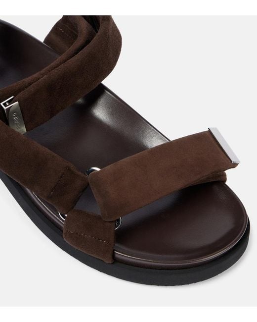 The Attico Brown Salinas Suede Sandals