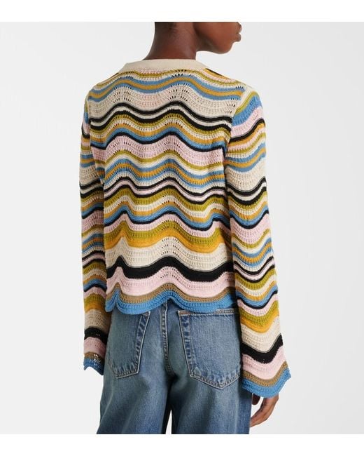 Pullover Chevron di LaDoubleJ in Metallic