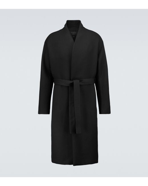 Ermenegildo Zegna Black Xxx Wool-blend Coat for men