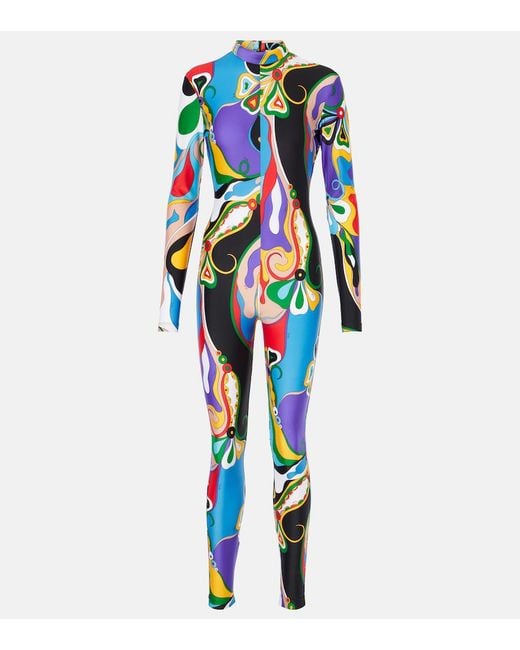 Emilio Pucci Blue Orchidee Catsuit