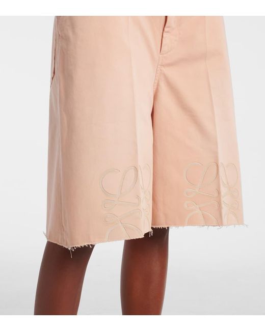Loewe Paula's Ibiza Anagram Bermuda Shorts in Natural | Lyst