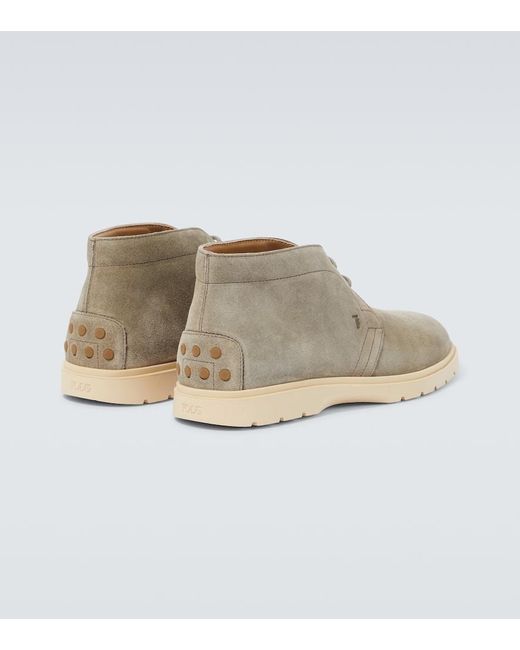 Tod's Natural Suede Desert Boots for men