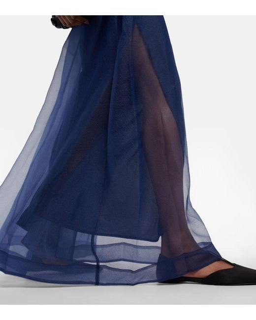 Staud Blue Millie Maxi Dress