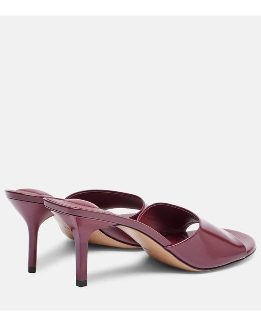 Jacquemus Pink Pantoletten Cubisto 70 Aus Leder