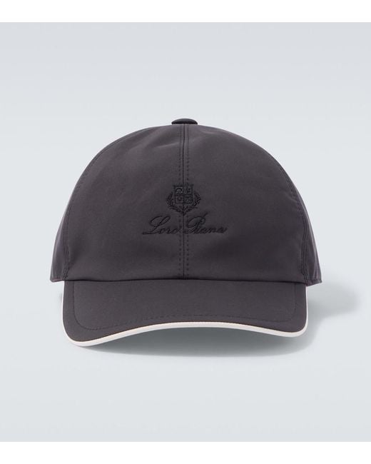 Loro Piana Blue Logo Baseball Cap for men