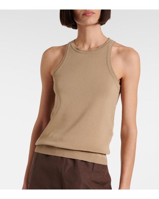 Max Mara Natural Cotton Tank Top
