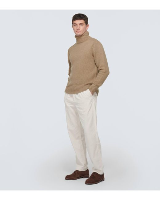 Pull a col roule en laine et cachemire Polo Ralph Lauren pour homme en coloris Natural