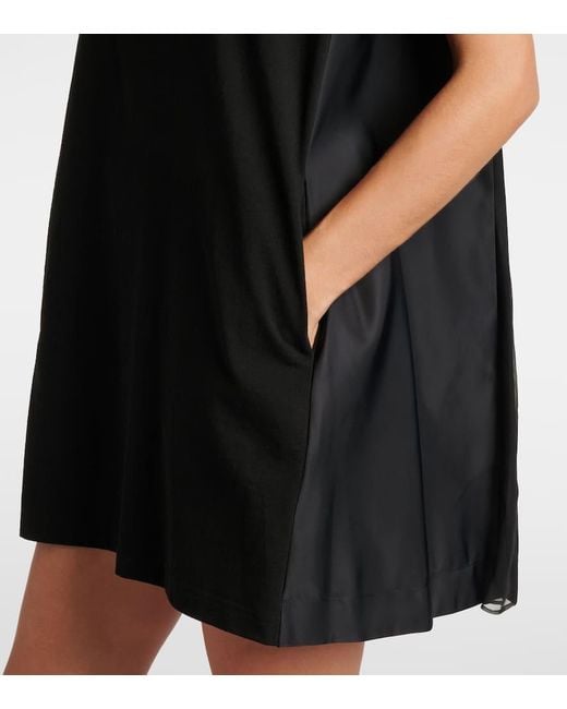 Sacai Black Paneled Minidress