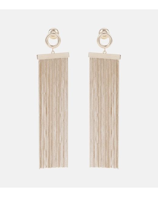 Alaïa White Drop Earrings