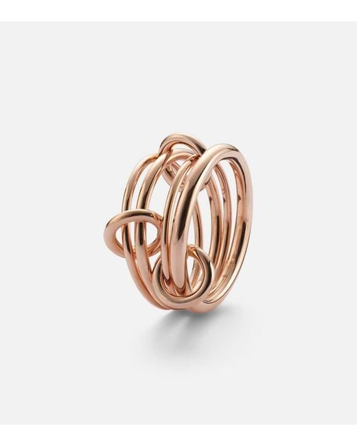 Bague Pisces En Or Rose 18 Ct Spinelli Kilcollin en coloris White