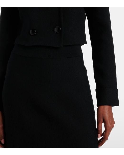 Dorothee Schumacher Black Sharp Ambition Wool-Blend Jacket