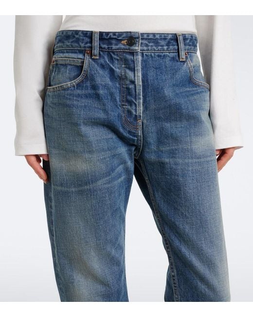 The Row Blue Riaco Straight Jeans