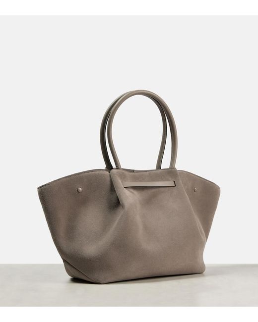 Sac New York Midi En Daim DeMellier London en coloris Gray