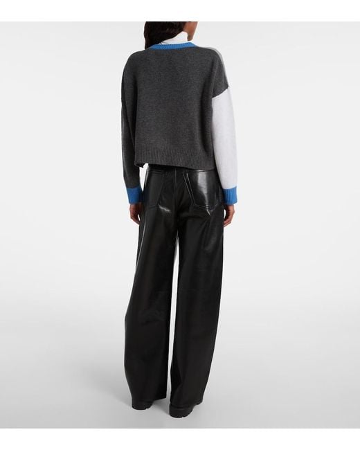 Citizens of Humanity Black Ayla High-Rise Wide-Leg Pants