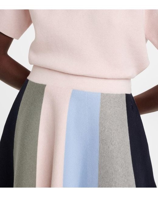 J.W. Anderson Blue Minirock Aus Baumwolle Und Kaschmir