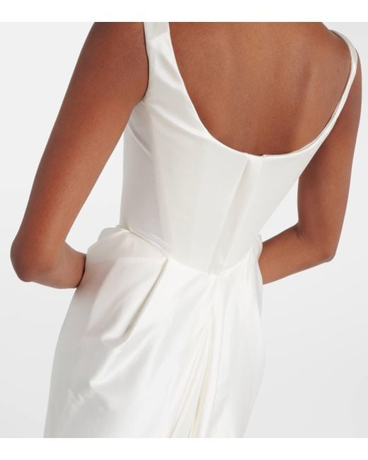 Vivienne Westwood White Bridal Camille Satin Gown