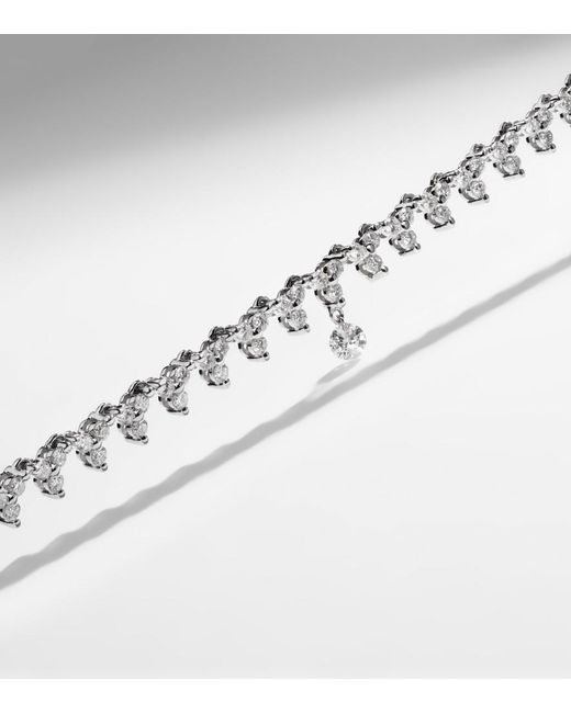 PERSÉE White 18Kt Tennis Necklace With Diamonds