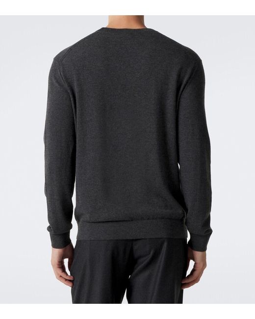 Zegna Gray Cashmere Sweater for men