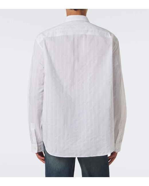 Gucci White Striped Shirt for men