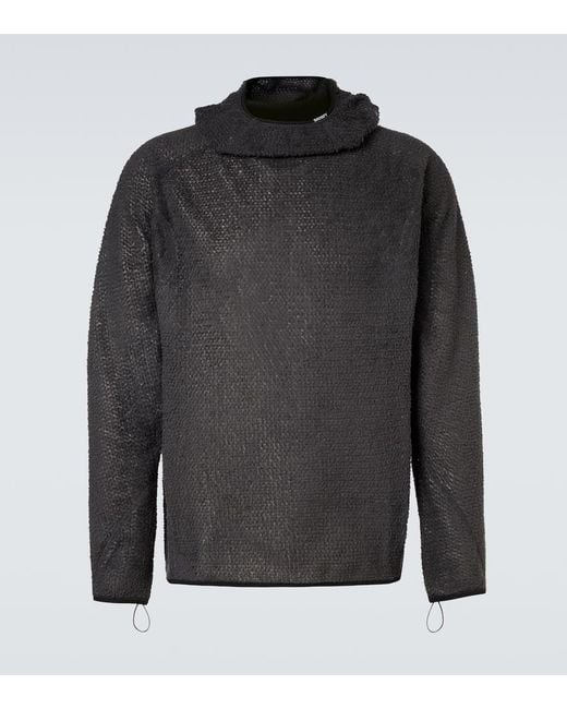 Sudadera De Punto Con Capucha Satisfy de hombre de color Gray