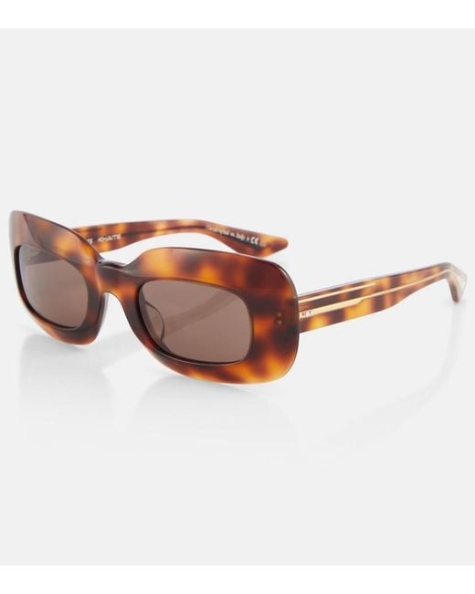 Khaite Brown X Oliver Peoples 1966C Rectangular Sunglasses