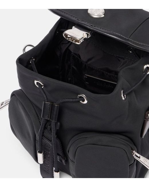 Borsa A Tracolla Trick Mini Con Pelle di Moncler in Black