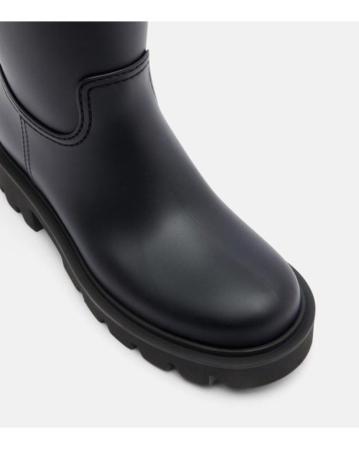 Moncler Black Kickstream Rain Boots