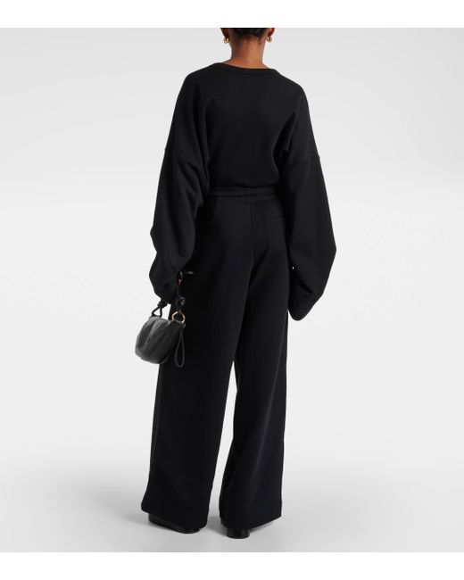 Pantalon de survetement ample en coton Dries Van Noten en coloris Black