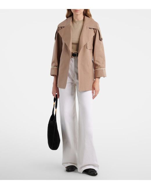 Max Mara White High-Rise Wide-Leg Jeans