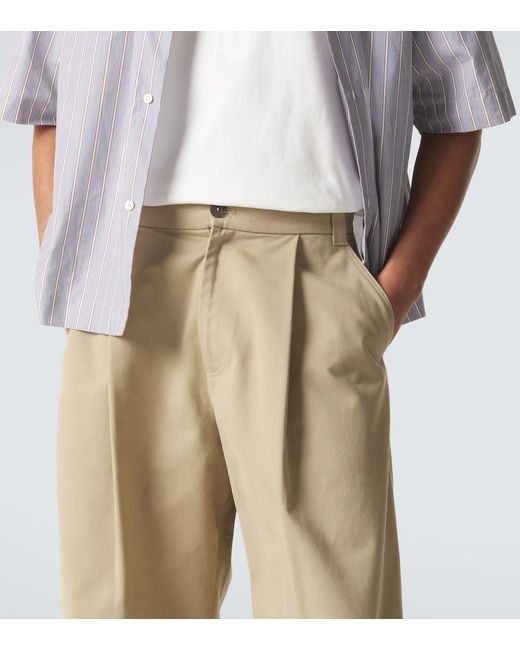 Studio Nicholson Natural Sorte Cotton Wide-Leg Pants for men