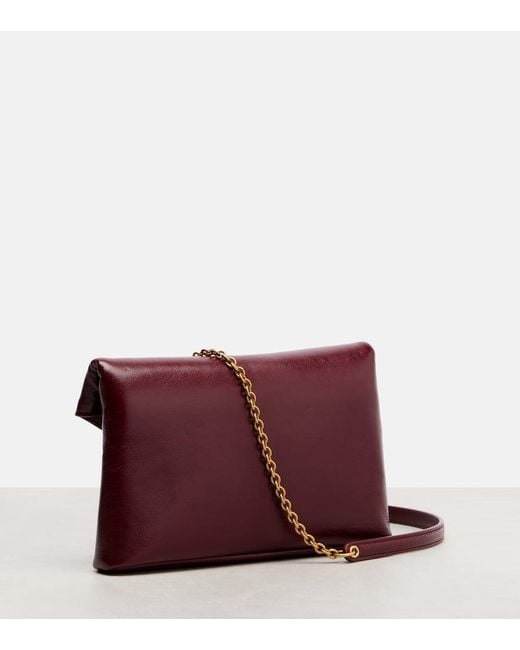 Saint Laurent Red Schultertasche Cassandre Mini Aus Leder