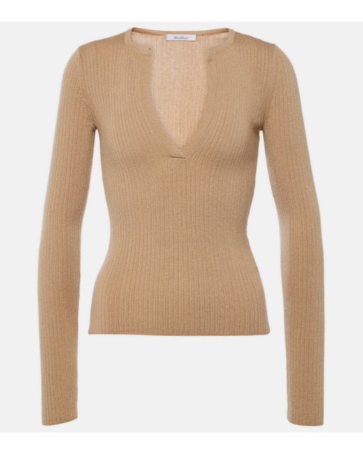 Max Mara Natural Silk And Cashmere Sweater