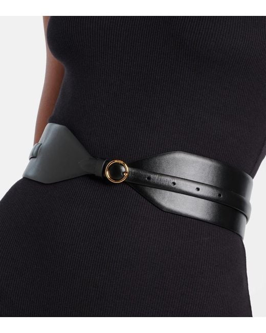 Alaïa Black Double Large Leather Belt