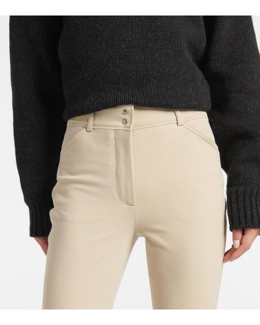 Loro Piana Natural Doris Cotton-Blend Twill Slim Pants