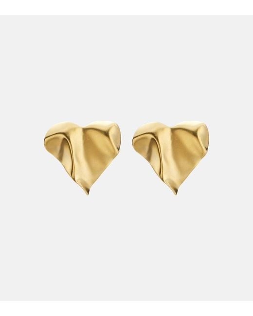 YSSO Metallic Eros 24Kt-Plated Earrings