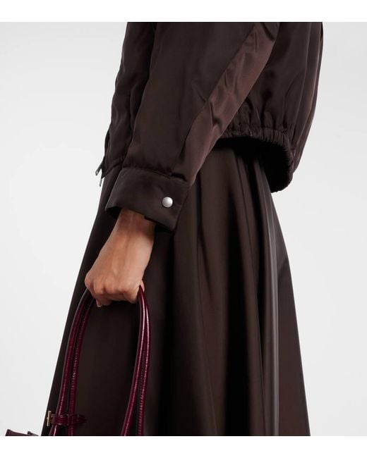 Chaqueta De Re-Nylon Con Capucha Prada de color Black