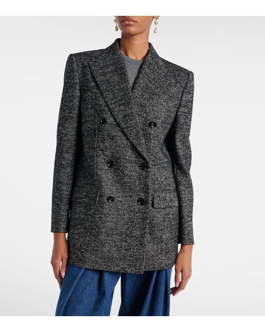 Dolce & Gabbana Black Jacke Aus Einem Wollgemisch